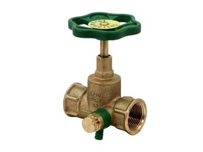 JS Durchgangsventil, Uffenanschl. M. ENTL., TEIG. Spindel, N20, G3/4"