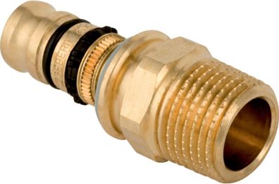 Geberit Mepla Übergang mit Außengewinde Rotguss 16mmx1/2