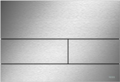 TECEsquare WC-Betätigungsplatte Metall 2, Edelstahl gebürstet Metall