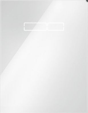 TECElux WC-Betätigungsplatte mit sen-Touch Elektronik Glas weiß