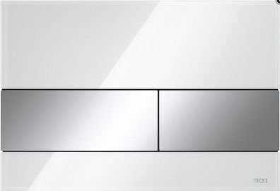 TECEsquare WC-Betätigungsplatte f. 2-Mengentechn. Gl we T. VC glänzend
