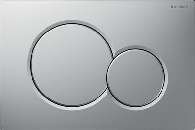 Geberit GE BetPl. Sigma01, für 2-Mengen-Sp. mattchrom-lackiert