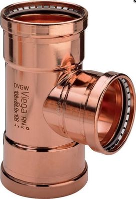 Viega Té Profipress XL en cuivre avec SC-Contur 64,0x35x64,0 mm