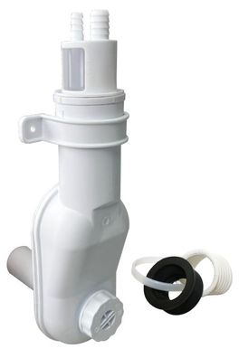 OHA Abwasseranschlusssiphon "Schmalhans" DN 32/40/50 mit Befestigung, freier Ablauf