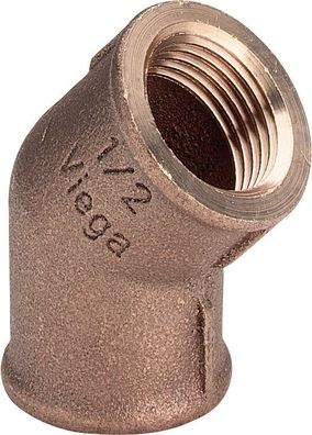 Viega Winkel Rotguss 45Grad IG 1