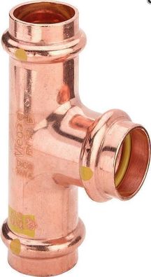 Viega T-Stück Profipress G Kupfer mit SC-Contur 18x15x18mm