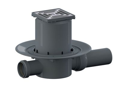 Dallmer Bodenablauf 42 SE Serie 10 DN 50, mit Zulauf DN 40 100x100mm