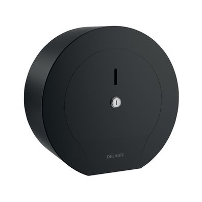 Delabie WC-Papierhalter f. Papierrolle 400m Edst. 1.4301 matt schwarz