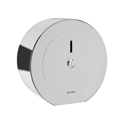 Delabie WC-Papierhalter f. Papierrolle 200 m Edst. 1.4301 hgl. pol