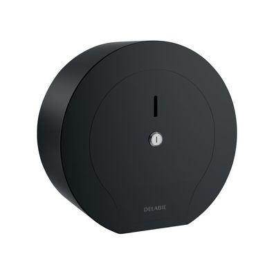 Delabie WC-Papierhalter f. Papierrolle 200m Edst. 1.4301 matt schwarz