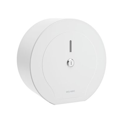 Delabie WC-Papierhalter f. Rolle 200m Edst. 1.4301 pulverbesch. weiß