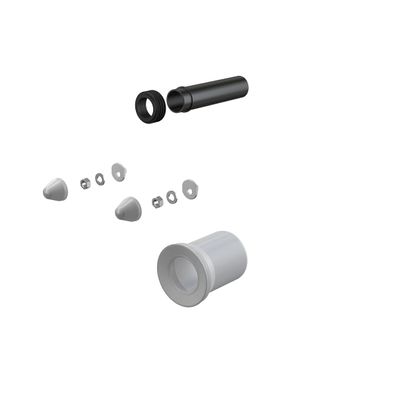 WC Zubehör komplett DN110, 200 mm, Polypropylen, weiß