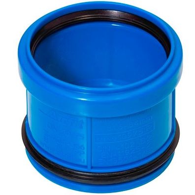airfit PP-Abwasser-Innen-ReduzierstückDN 90/75, für dickwandige Rohre, blau