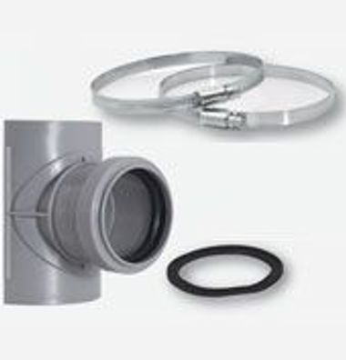 airfit Sattel-Abzweig DN 75x50incl. 2 Befestigungsschellen, W2