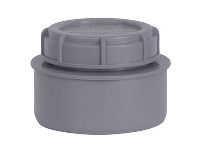 airfit Endstopfen DN 75mit Schraubverschlusskappe, grau