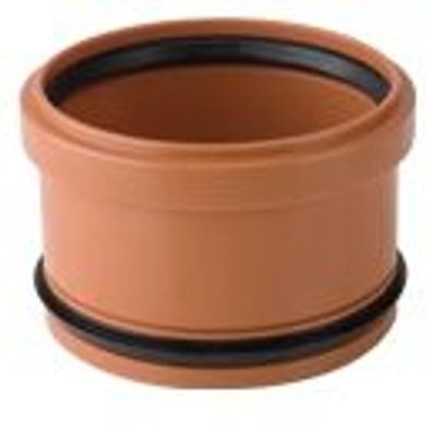 airfit PP-Abwasser-Innen-ReduzierstückDN125/110 für erdverlegte Rohre, otbraun