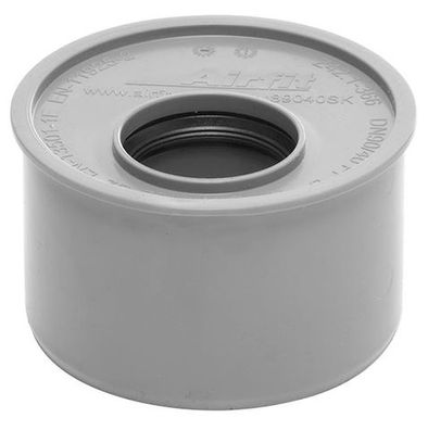 airfit Superkurz-Reduzierstück DN 90x40aus PP, grau
