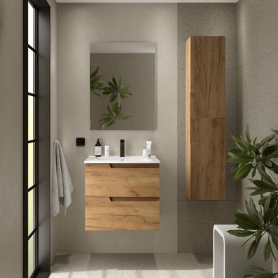 Badezimmermöbel VIMA 800 EICHE AFRIKA + Waschtisch