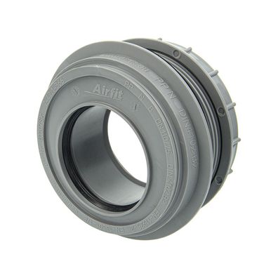 airfit Anschraub-Muffe DN 75, grauRohranschluss für Behälter
