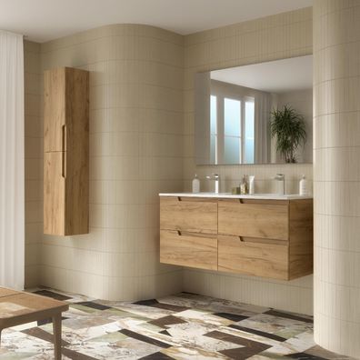 Badezimmermöbel VIMA 1200 EICHE AFRIKA + Waschtisch