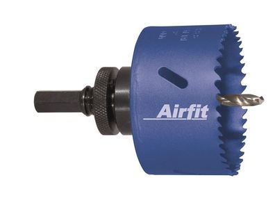 airfit Kreisschneider 86mm, SS Bimetallmit Aufnahme, für Kunststoff u. Metall