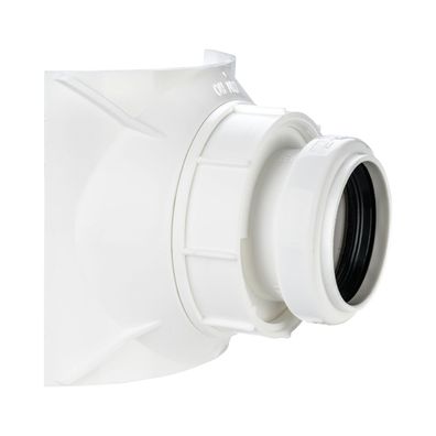 airfit Schraubabzweig DN 125/40weiß , Z-42.1-603