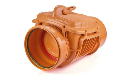 airfit Rückstauklappe DN 315, rotbraunmit zusätzlichem Handverschluss