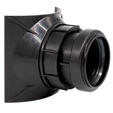 airfit Schraubabzweig DN 125/50schwarz , Z-42.1-603