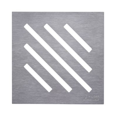 airfit Design Edelstahlrost "Diagonal" 2mm gebürstet, aufliegend, für 60202BA