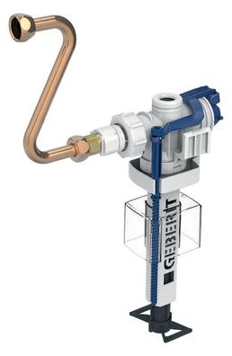 Geberit Typ 383 Füllventil, WA seitlich 3/8", Nippel aus Messing, für UP-SPK