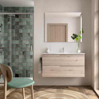 Badezimmermöbel VIMA 1000 Natural + Waschtisch