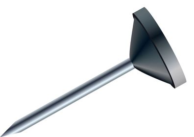 Flachkopfnadeln Ø5mm 100St schwarz