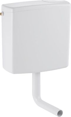 Geberit AP-Spülkasten AP140 mit Spül- Stopp-Spülung, tiefhängend, weiß-alpin