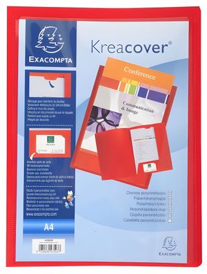 Präsentationsmappe Krea Cover rot