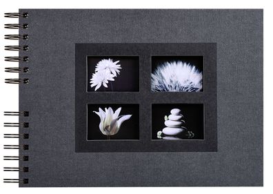 Spiralalbum 32x22cm Passion schwarz