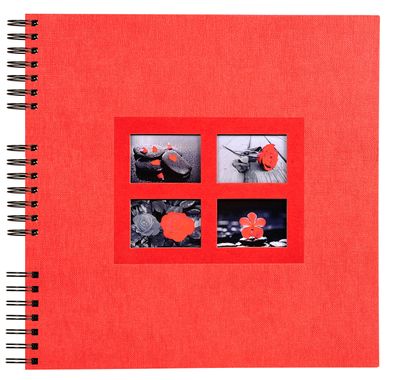 Spiralalbum 32x32cm Passion rot