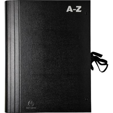 Fächermappe hohe Kapazität A-Z sw