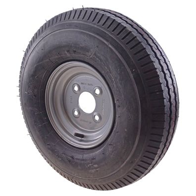 5.00 - 8 Komplettrad Felge 3.00 - 8 LK 4x100 für PKW Anhänger