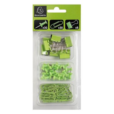 Set 58Büroklammern Iderama hellgrün