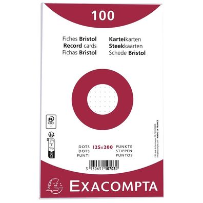 Karteikarten 125x200 dots 100St w