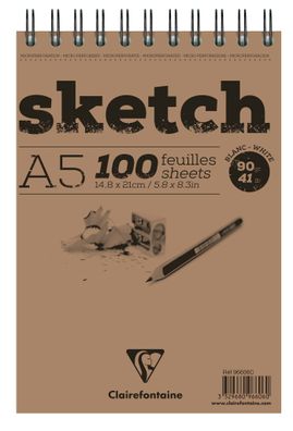 Clairefontaine Skizzenblock A5 90g 100Bl