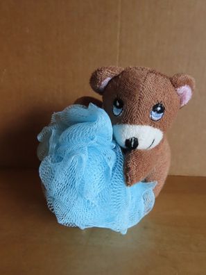 Peeling Schwamm Duschschwamm Massage Schwamm mit Bär