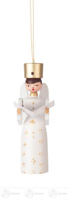 Baumschmuck Behang Engel mit Noten BxHxT 2 cmx6 cmx3,5 cm NEU Erzgebirge