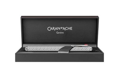 Caran d’Ache Rollerball Ecridor Damier Silbergrau | Sonderedition