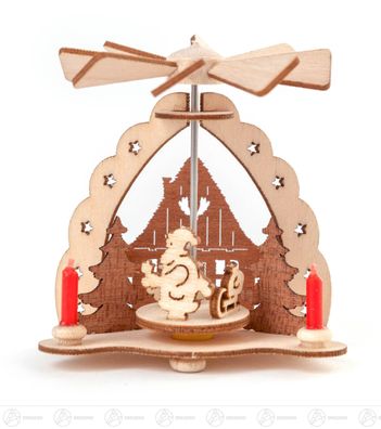 Pyramide Mini-Wärmespiel Ruprecht im Dorf H=ca 5 cm NEU Erzgebirge Tischpyramide