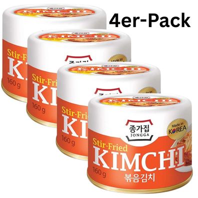 4er-Pack Jongga Stir-Fried Napa Cabbage Kimchi 160g