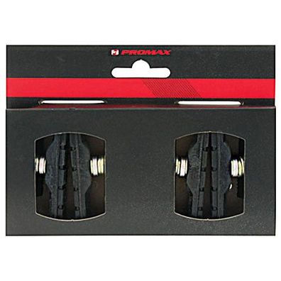 Bremsschuh Promax, V-Brake schraub, asymm, schwarz, 70 mm, 2 Paar, für Alufelge,