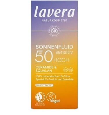 Lavera Naturkosmetik - Sensitiv Sonnenfluid LSF 50 - 40 ml