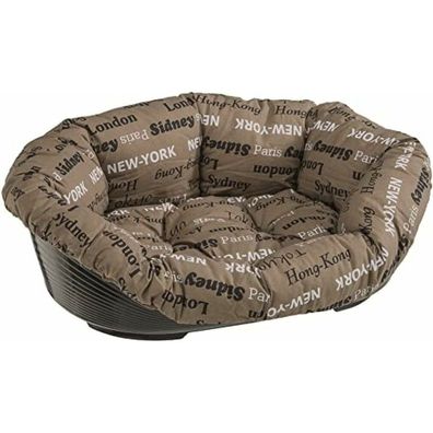 Ferplast Dog Bed With Cushion Sofa 6 Brown - 73x55xh27 Cm