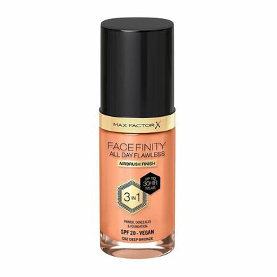 Facefinity ALL DAY Flawless 3 IN 1 foundation #82-deep bronze 30ml